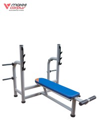SUPINO RETO COM SUPORTE DE ANILHAS